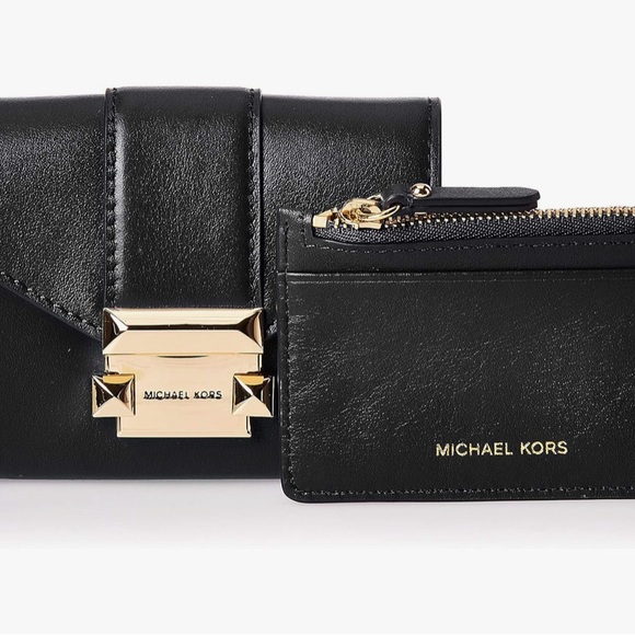 MICHAEL KORS Whitley Small Leather Chain Wallet, Excellent Condition, NWOT - Picture 2 of 10